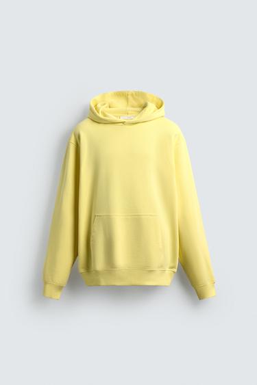 Felpa basic gialla